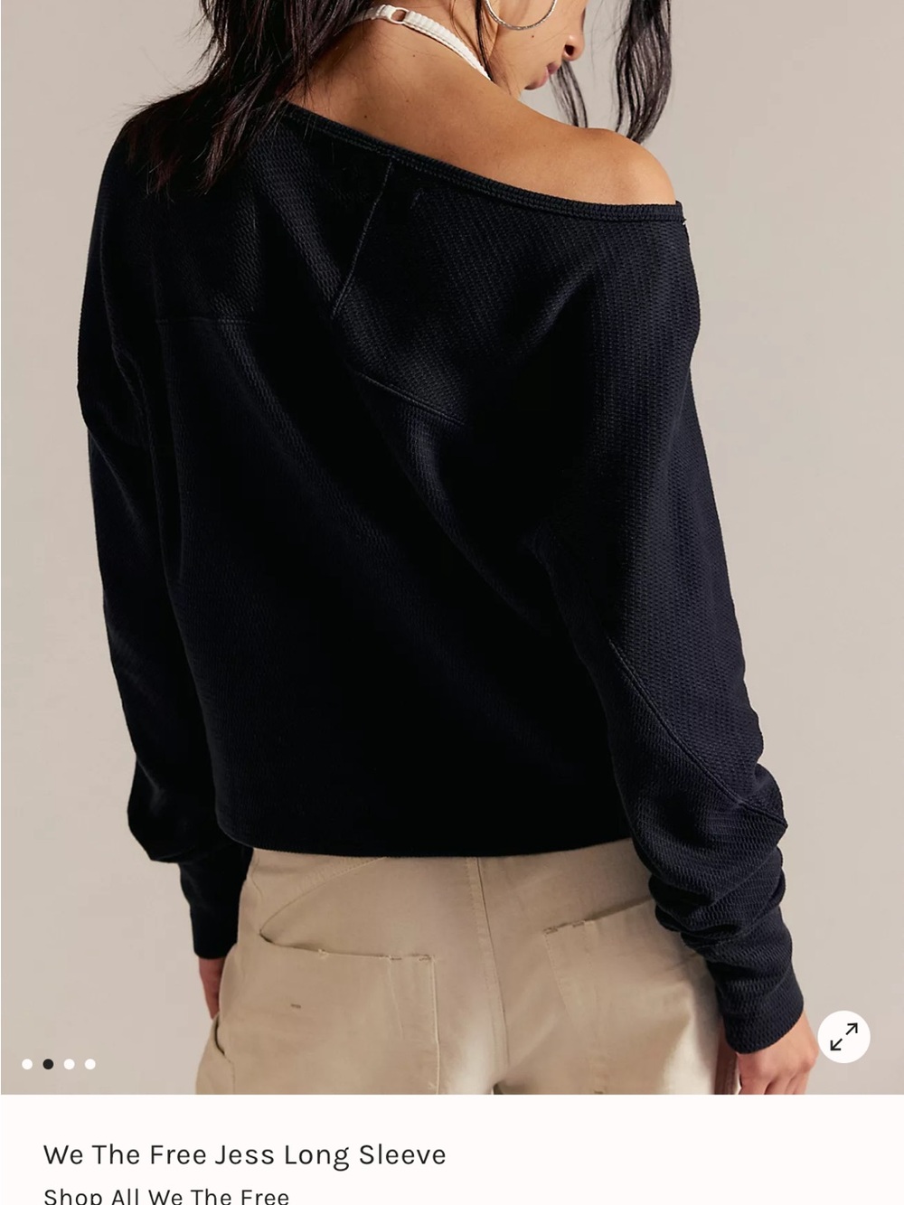 We The Free Jess Long Sleeve Waffle Knit in Soft Moss - Picture 2 of 6